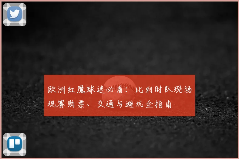 欧洲红魔球迷必看：比利时队现场观赛购票、交通与避坑全指南