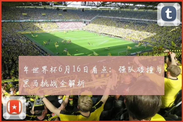 年世界杯6月16日看点：强队碰撞与黑马挑战全解析